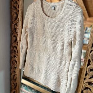 L.L. Bean Women's Vintage Classic Cream Sweater